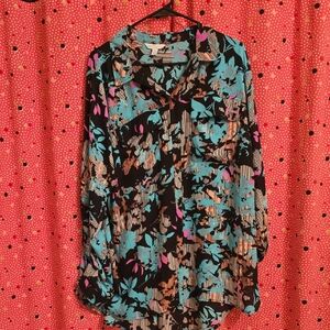 Floral Print Women's Top - Multicolor